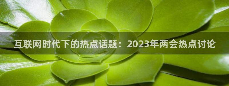 柠檬体育网：互联网时代下的热点话题：2023年两会热点讨论